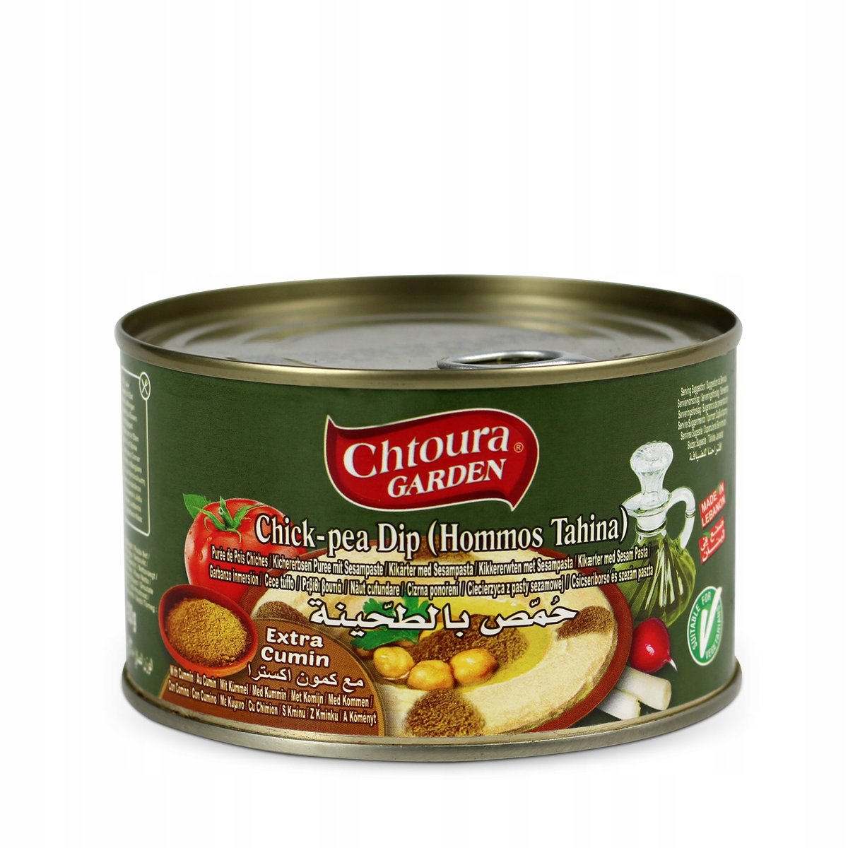 HUMMUS Z EXTRA KUMINEM LIBAŃSKI 420g CHTOURA