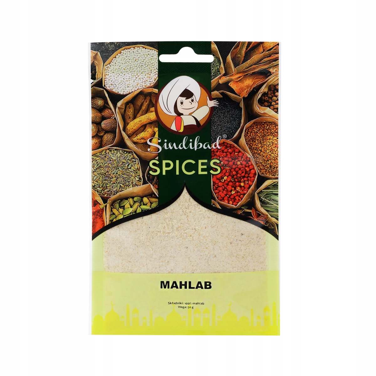 MAHLAB MIELONE ZIARNO WIŚNI 50g Sindibad ORIENTALNA PRZYPRAWA DO WYPIEKÓW