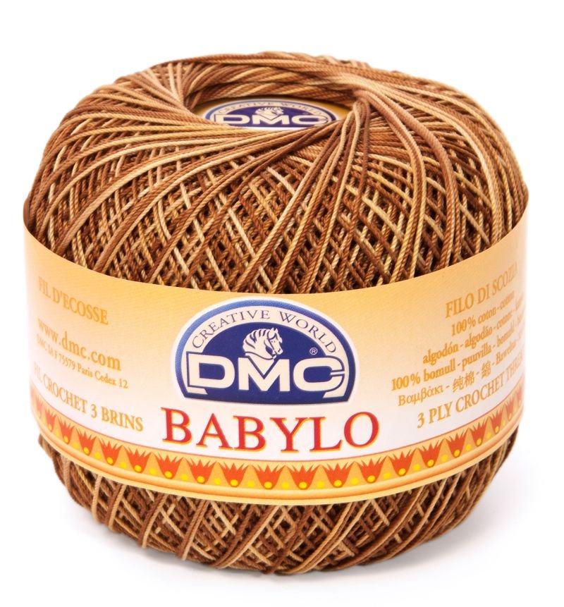 DMC babylo 10 kol. 105 brązowy tęczowy 50 gr. / 267 m.