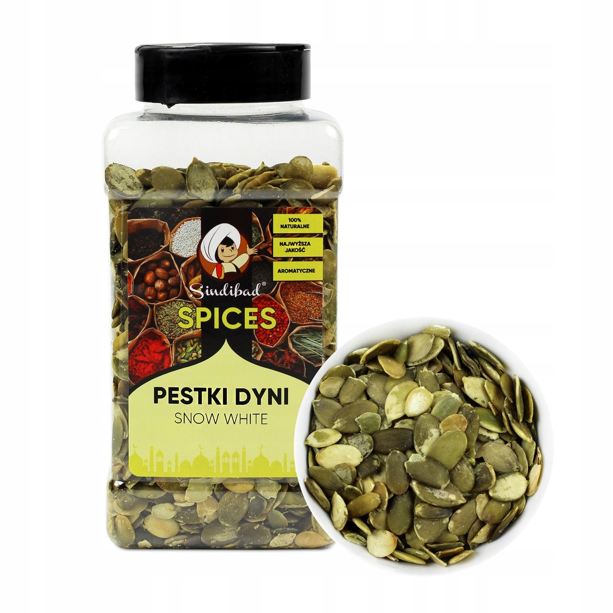 PESTKI DYNI SNOW WHITE ŁUSKANE 500g Sindibad