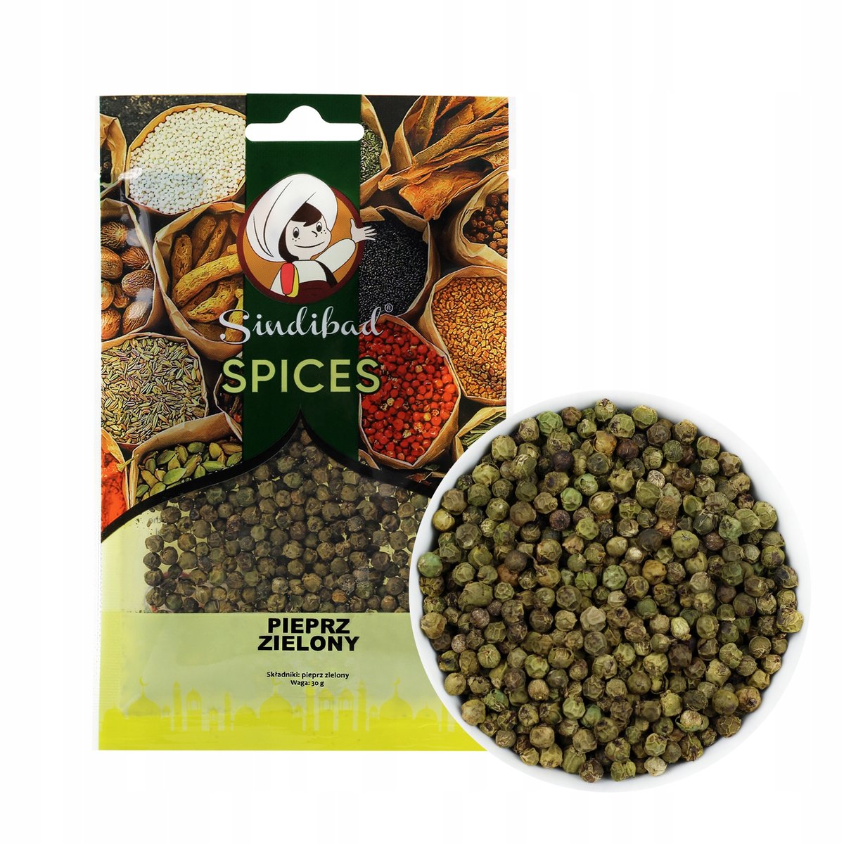 PIEPRZ ZIELONY ZIARNISTY 30g Sindibad AROMATYCZNY