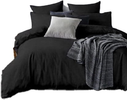 Pościel klasyczna- 200x200 - Jednobarwna - czarna