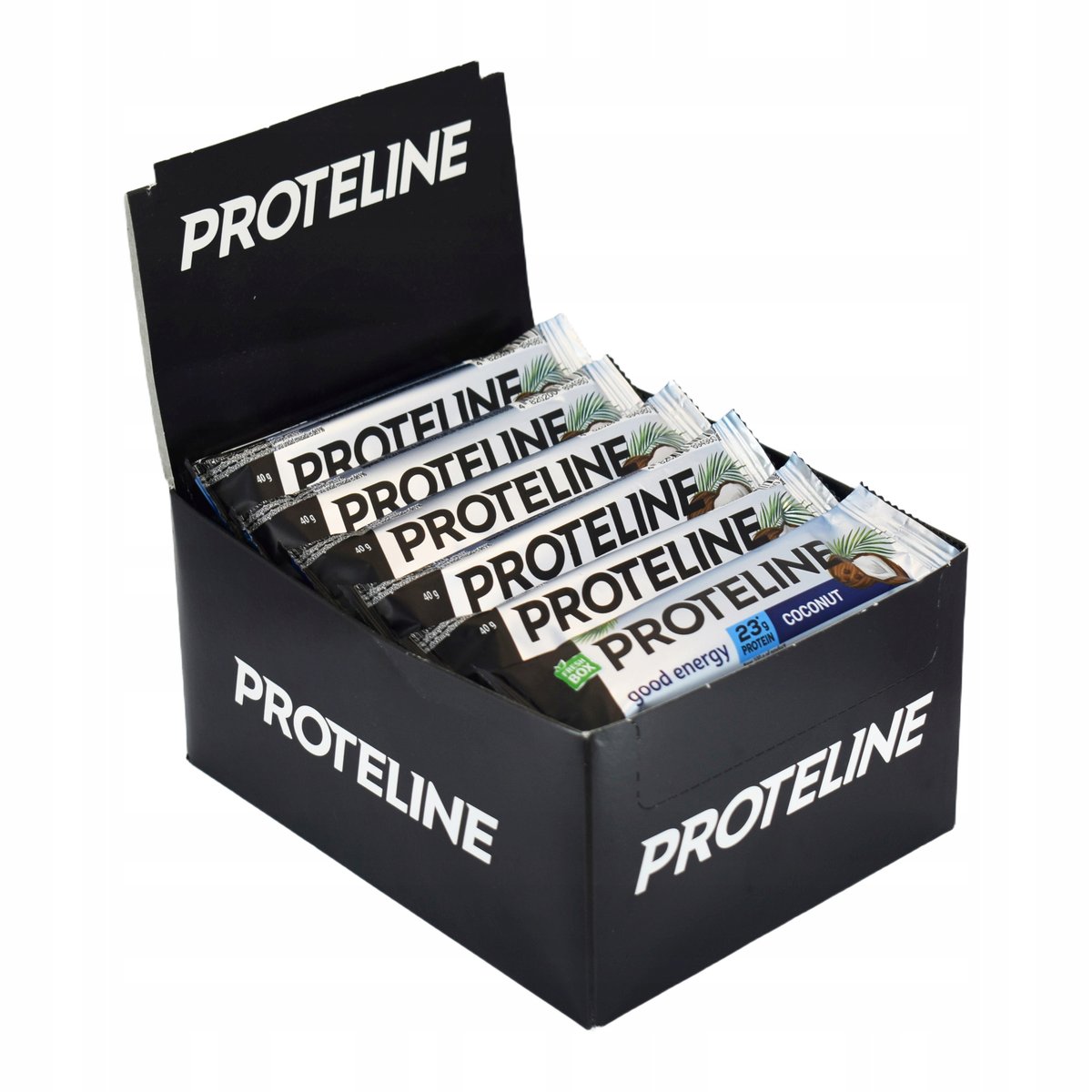 Zestaw PROTELINE 24x40g baton proteinowy o smaku kokosowym