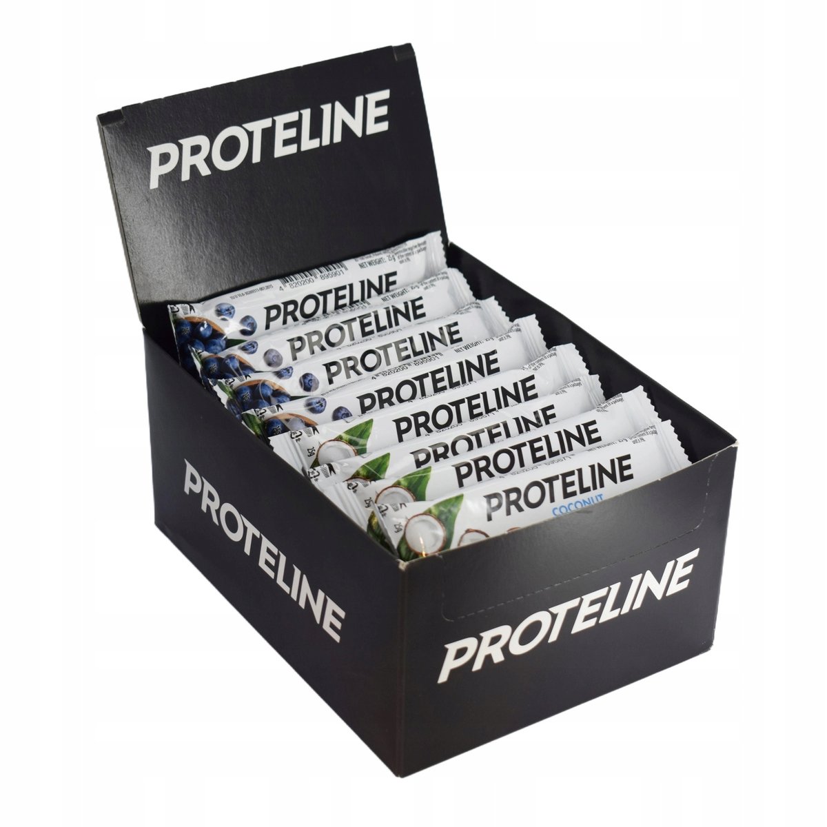 Zestaw PROTELINE 35x25g MIX: musli kokos i musli borówki