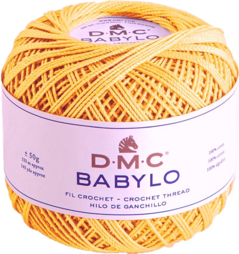 DMC BABYLO 5 kol. 743 żółty 50gr /133 m.