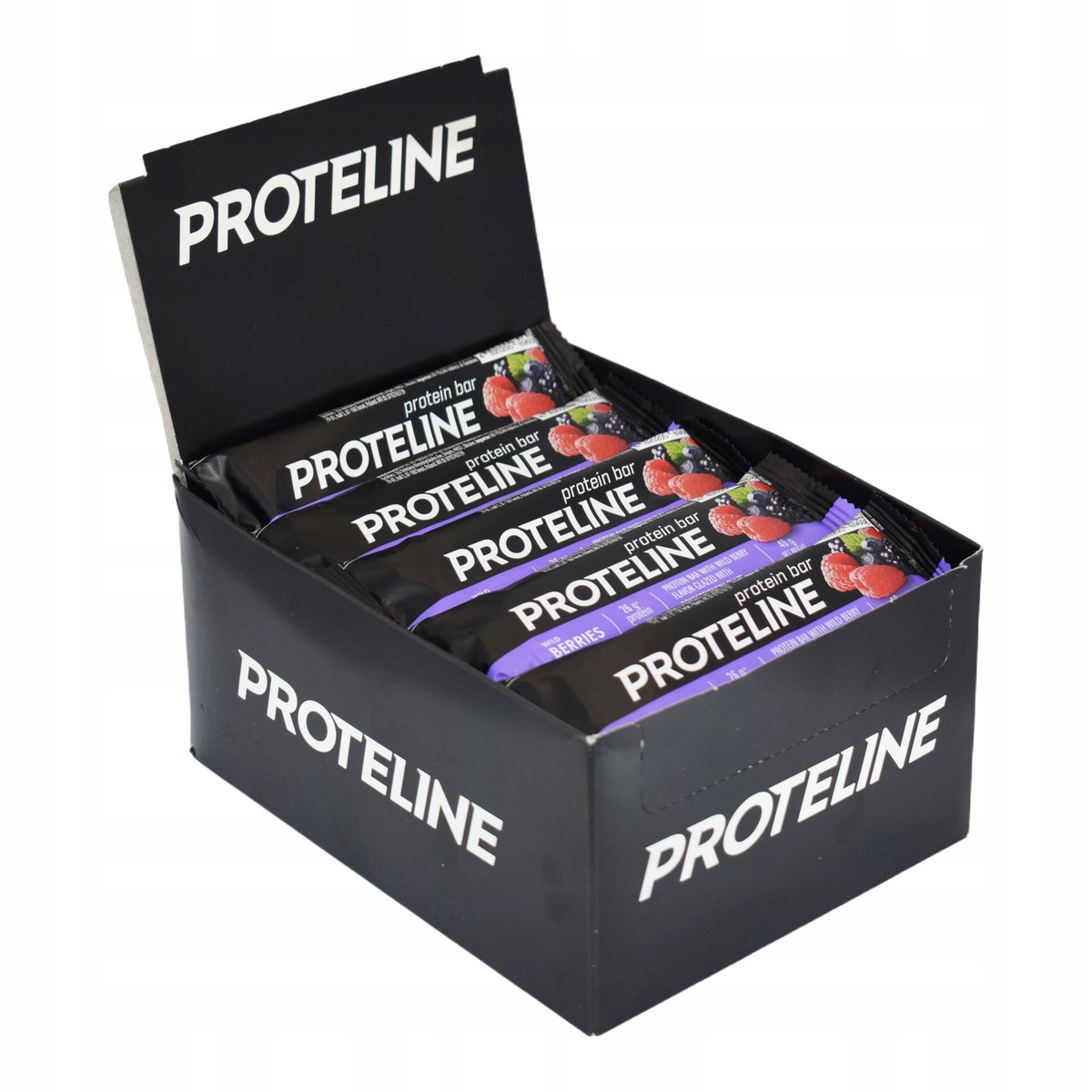 Zestaw PROTELINE 24x40g baton proteinowy o smaku owoców leśnych