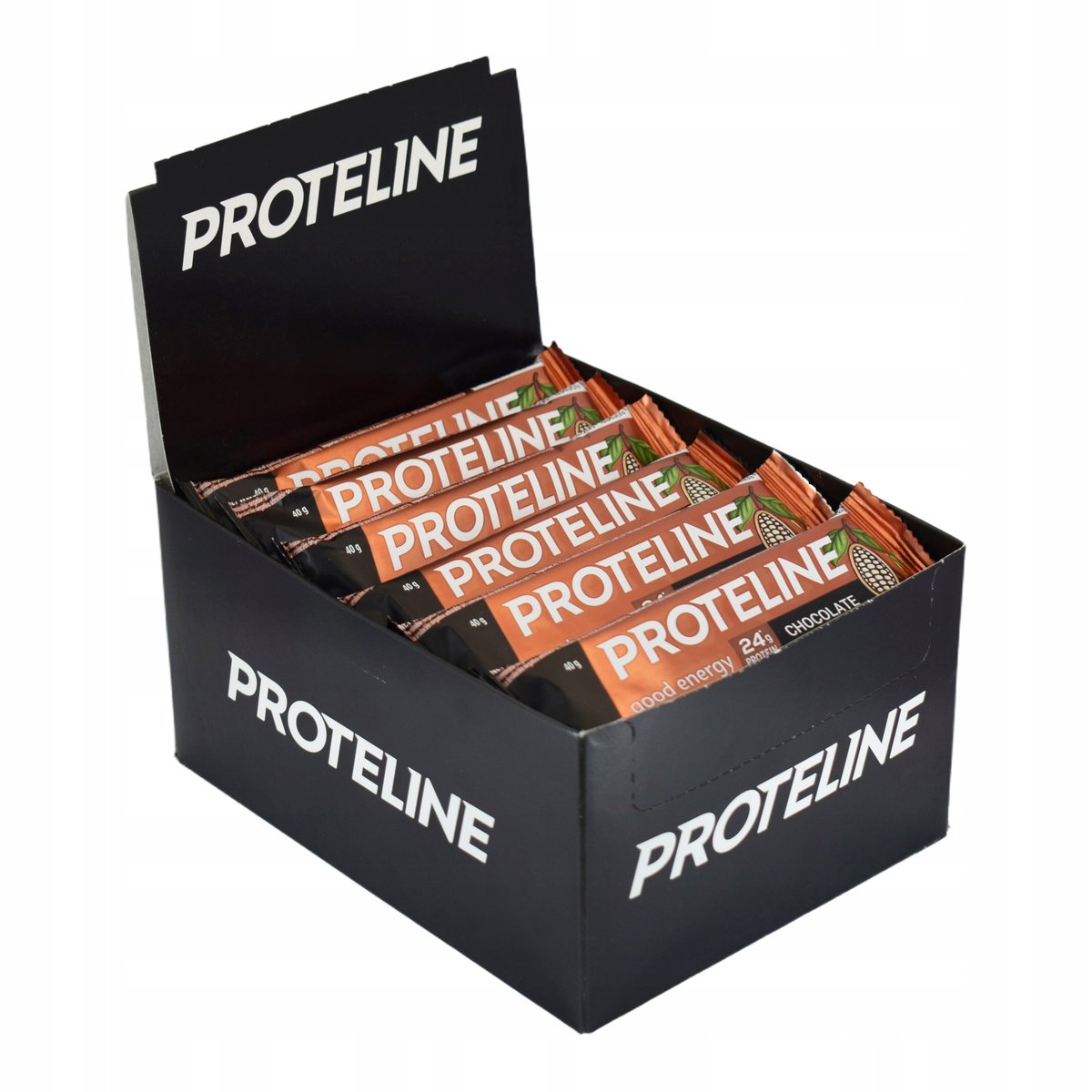 Zestaw PROTELINE 24x40g Kakaowy baton proteinowy