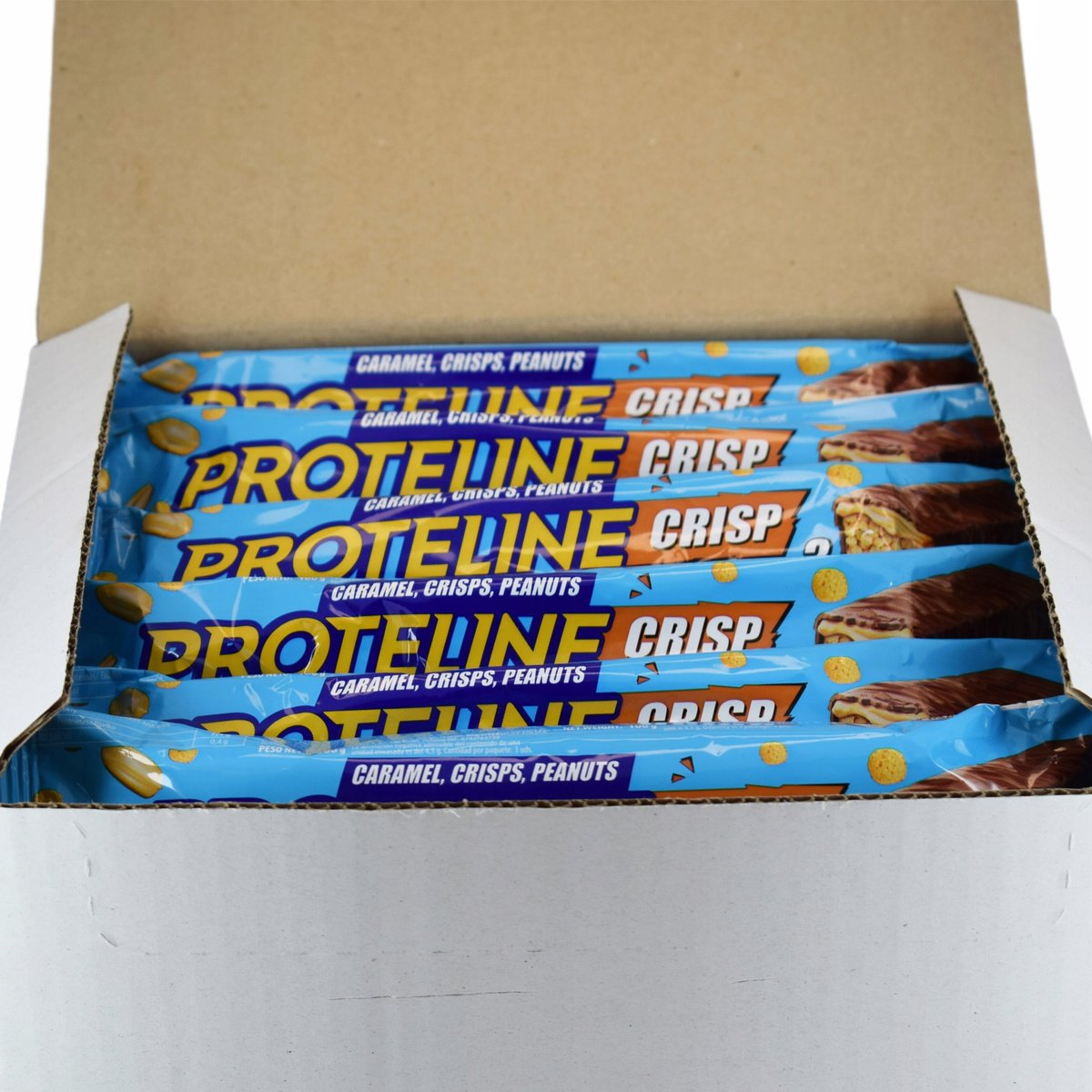 Zestaw PROTELINE 20x100g baton z kulkami ryżowymi i karamelem