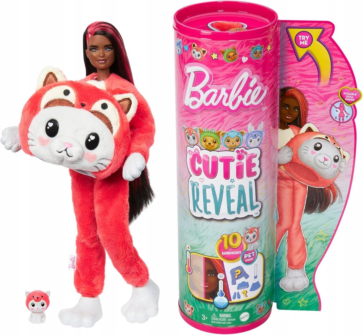 Barbie Cutie Reveal Kotek - Panda Zestaw Akcesoriów Prezent Dla Dziewczynki