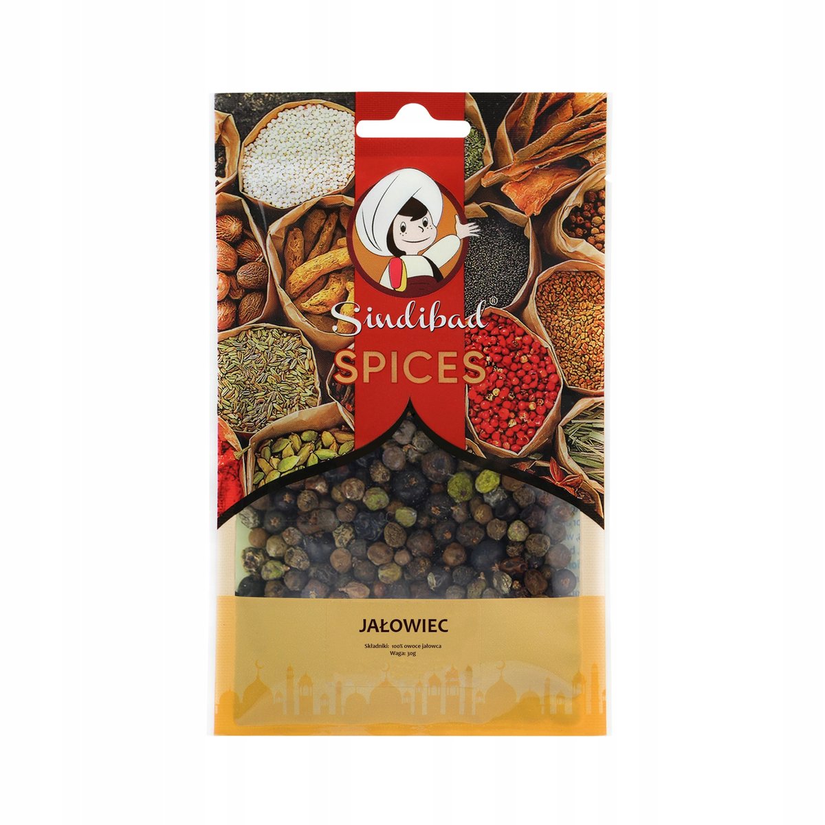 JAŁOWIEC CAŁY OWOC 30g Sindibad 100% NATURALNY