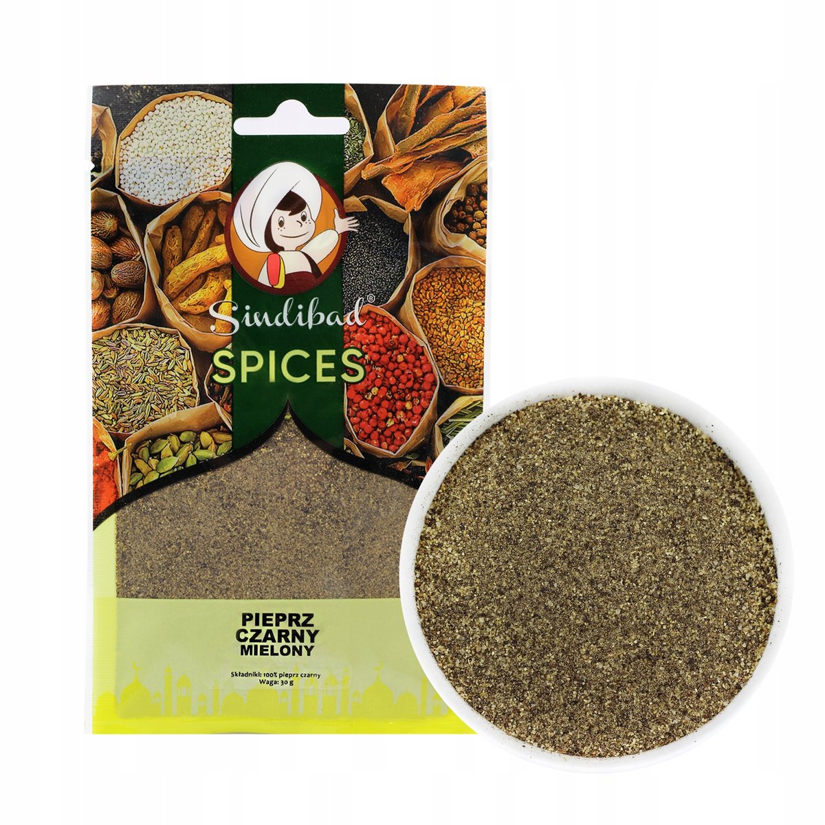 PIEPRZ CZARNY MIELONY 50g Sindibad AROMATYCZNY