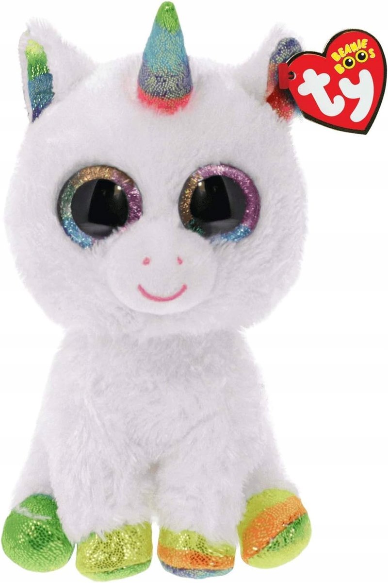 Beanie Boos Jednorożec 15Cm Pluszak Miękki Zwierzak Prezent Dla Dzieci