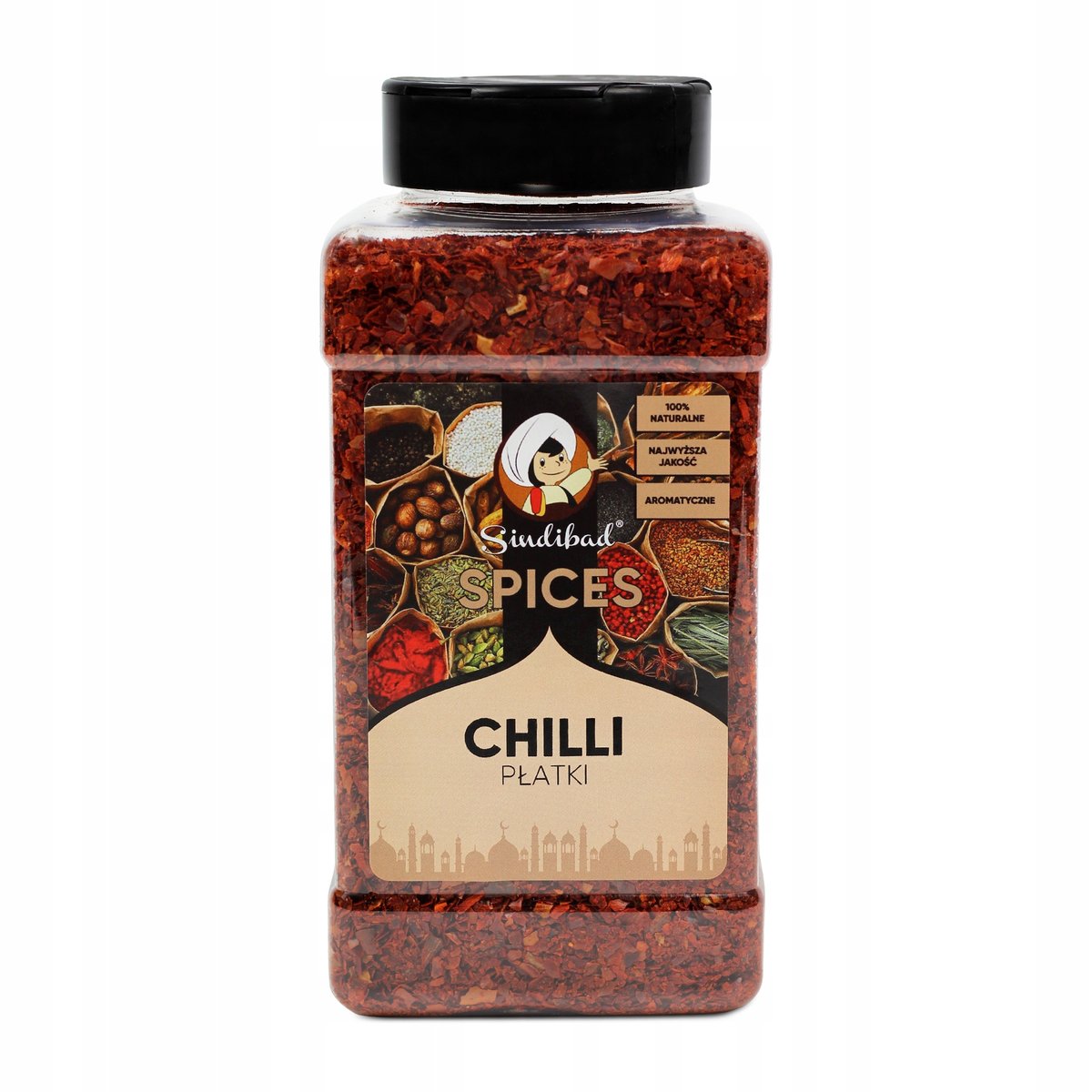 PŁATKI PAPRYKI CHILLI FLAKES 400g Sindibad OSTRE