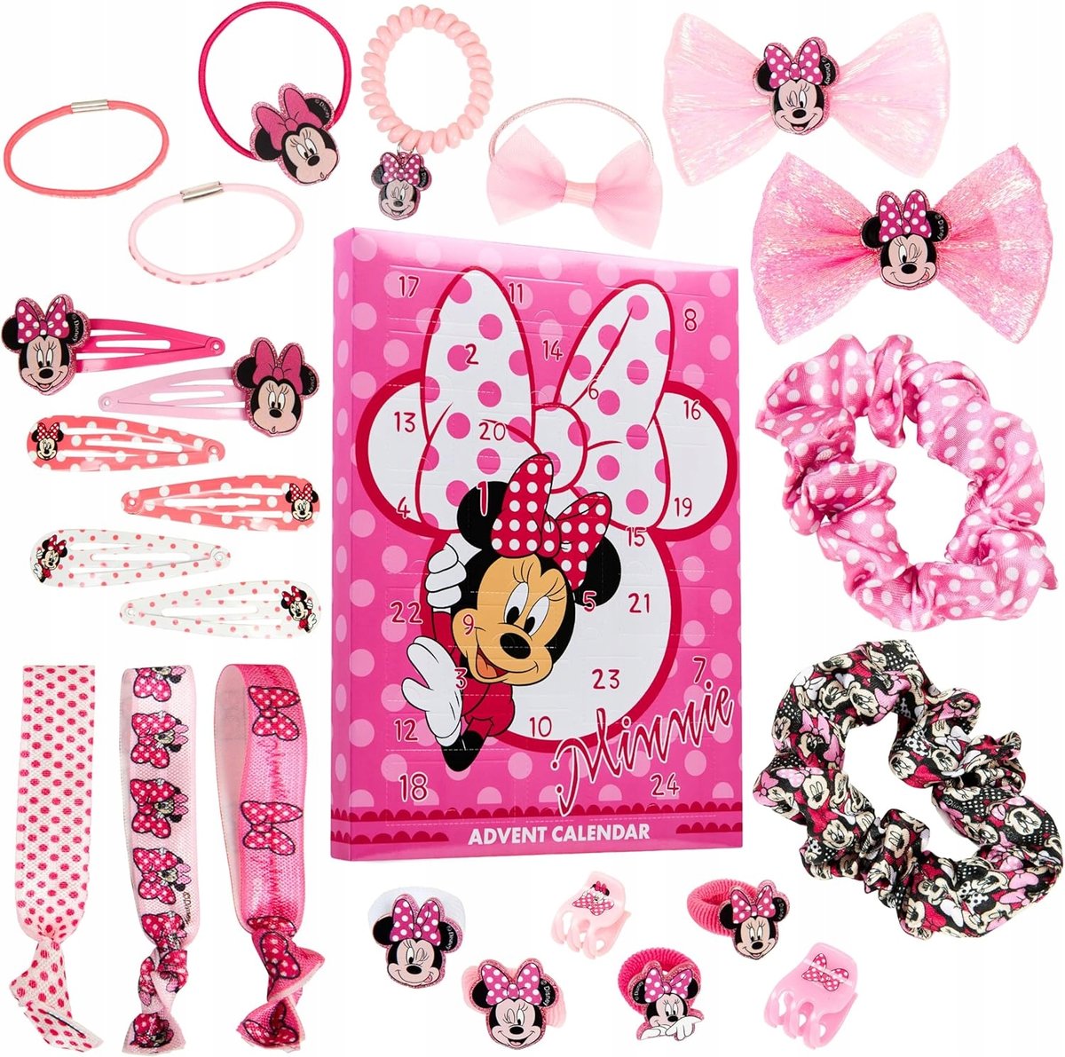 Kalendarz Adwentowy 2024 Disney Myszka Minnie Dla Dzieci Święta Prezent