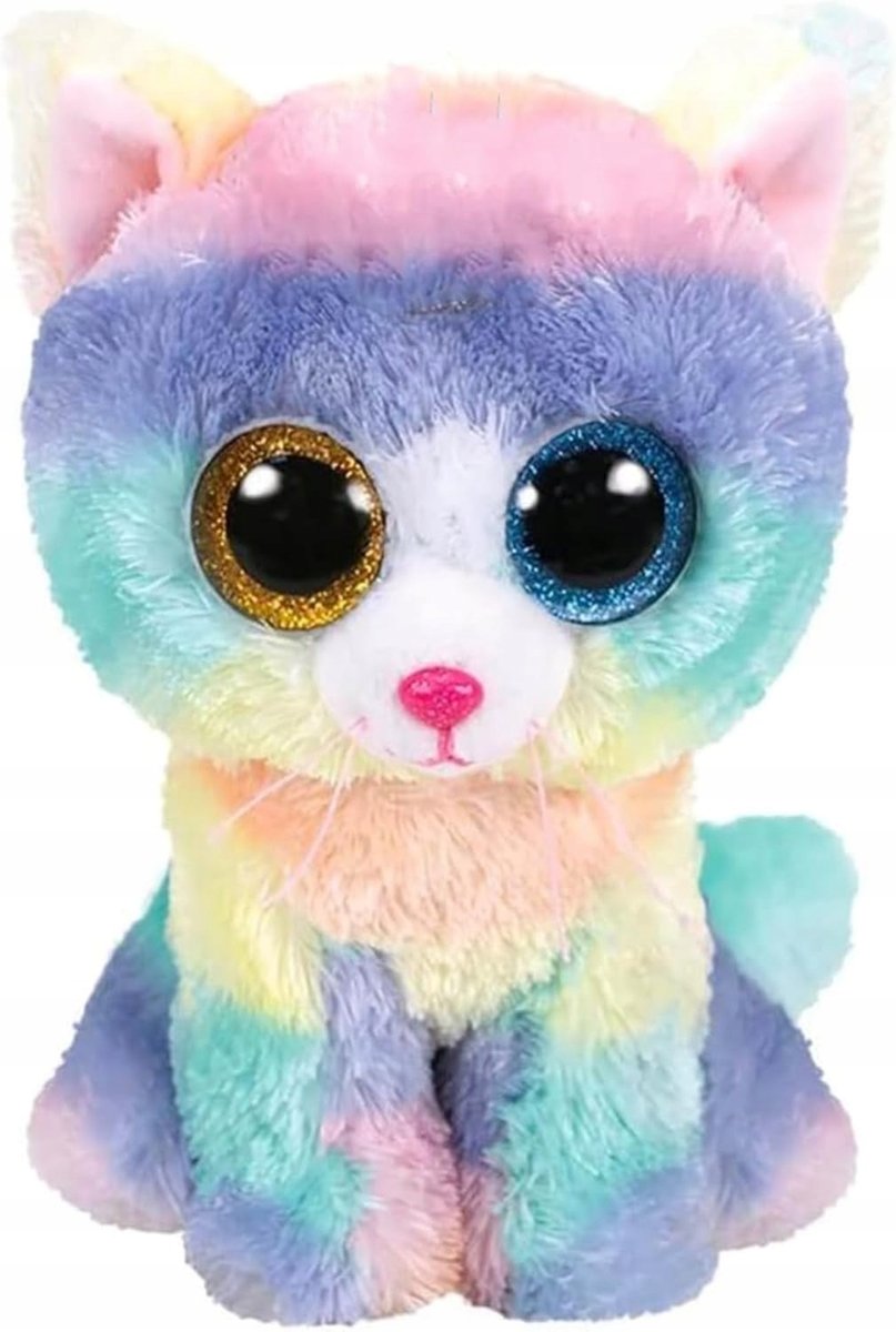 Beanie Boos Kotek Wrzos 15Cm Pluszak Miękki Zwierzak Prezent Dla Dzieci