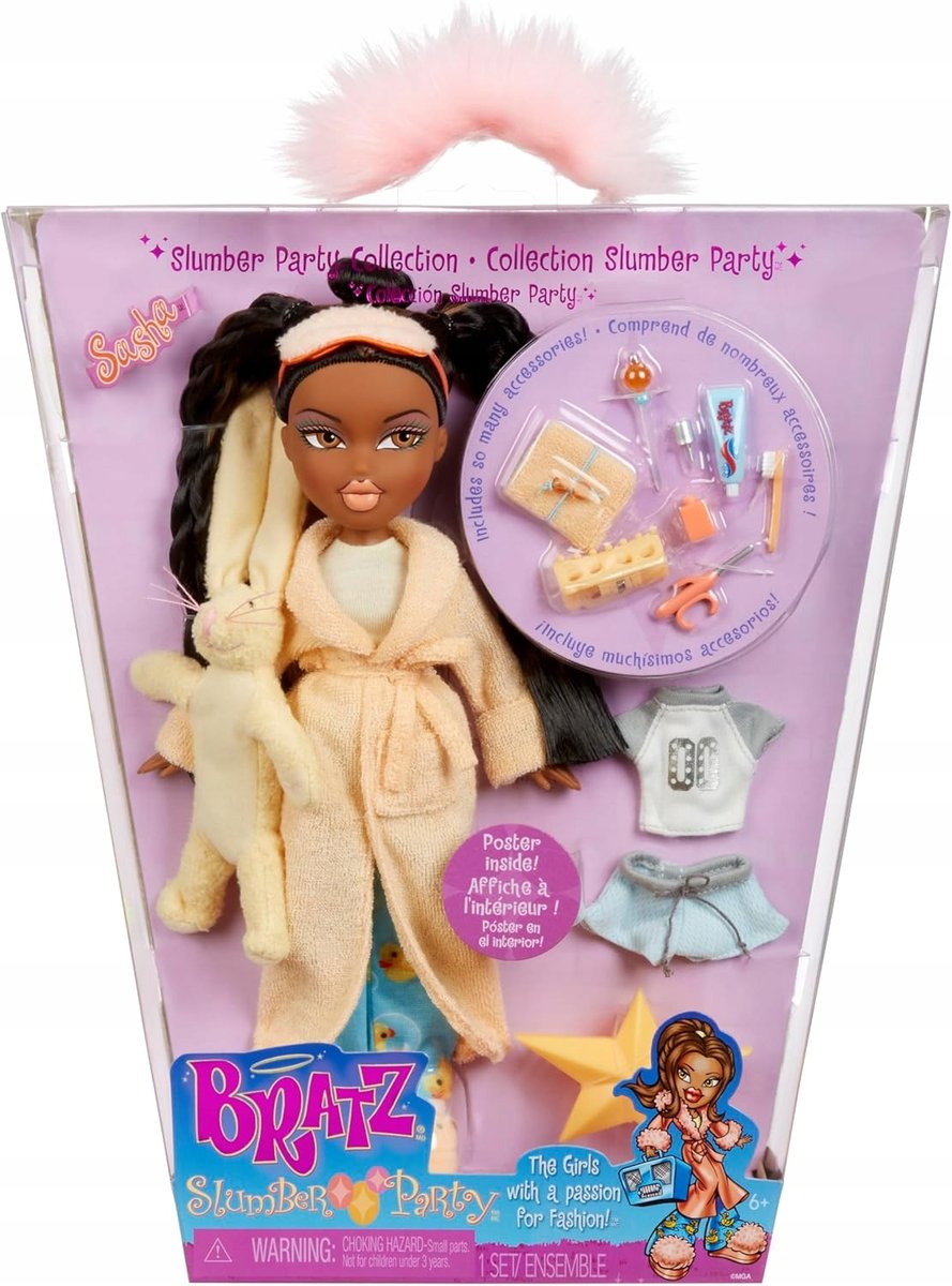 Bratz Slumber Party Sasha Lalka Modowa Laleczka Dla Dzieci Lalki Prezent