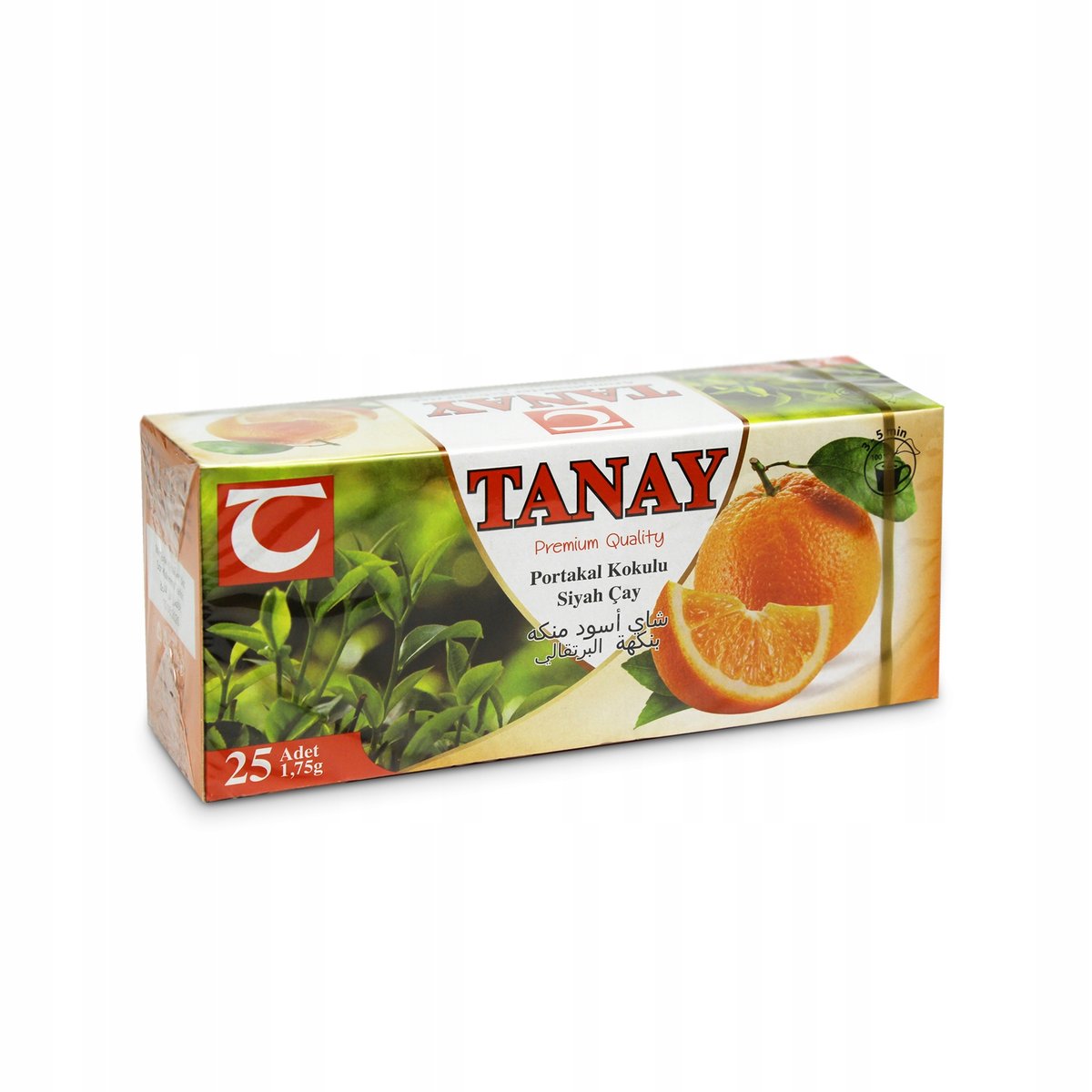 HERBATA EKSPRESOWA o SMAKU POMARAŃCZOWYM 25 TOREBEK TANAY