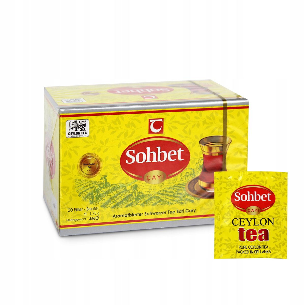 HERBATA EKSPRESOWA SOHBET AROMAT BERGAMOTKI TURECKA EARL GREY 20 TOREBEK