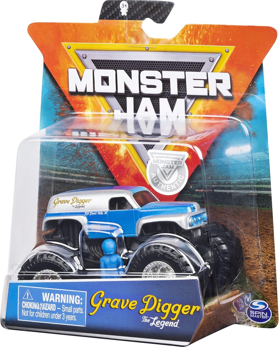 Monster Jam Grave Digger Monster Truck Zabawka Dla Chłopców Samochód