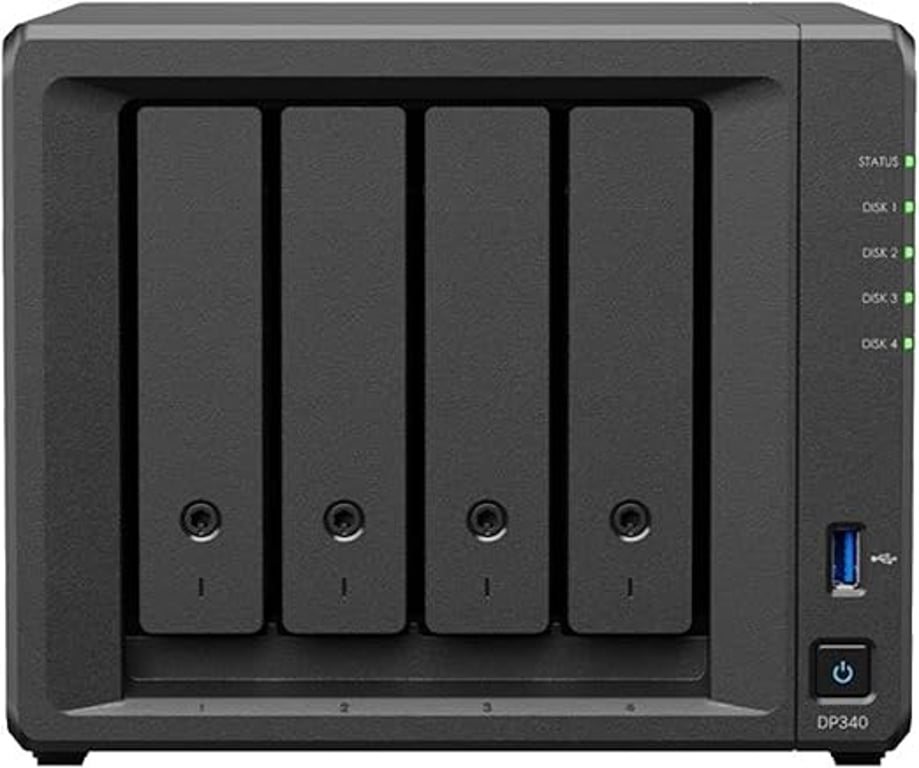 Synology DP340 serwer danych NAS Komputer stacjonarny R1600 16 GB Czarny DP340