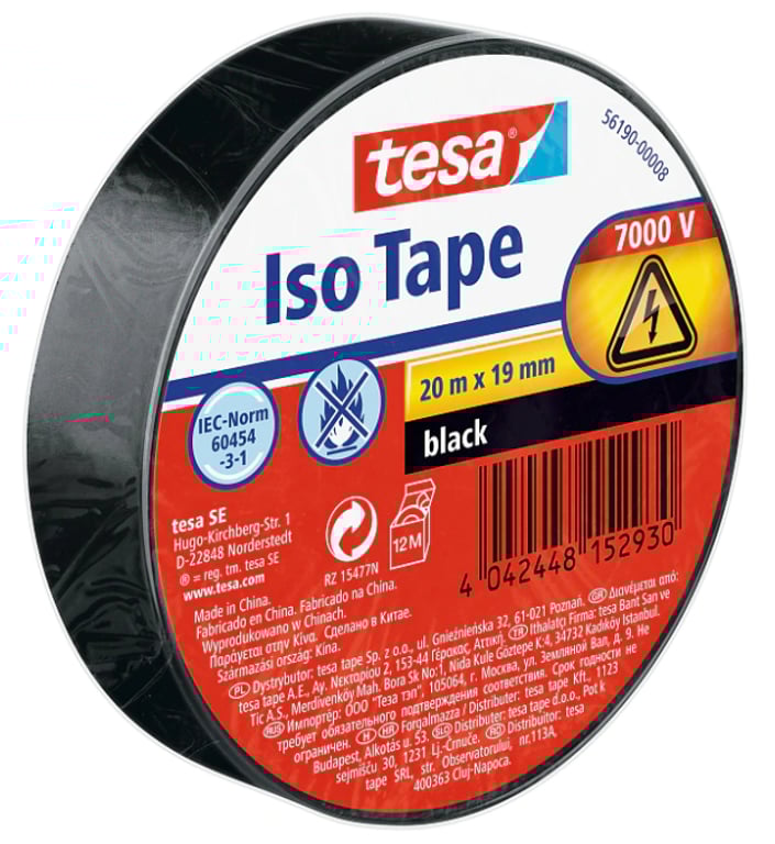 TESA 56190-00008-22 Czarny