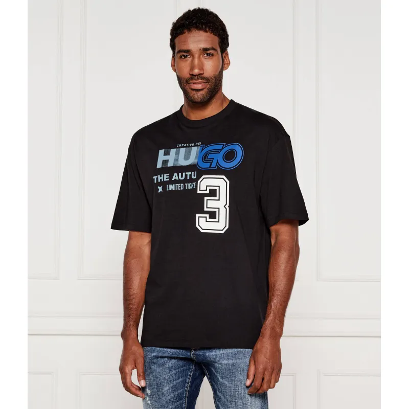 Hugo Blue T-shirt Nesite Relaxed fit