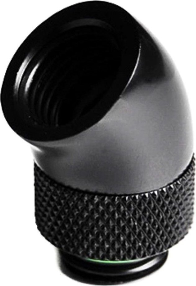 Barrow Adapter 45 Grad G1/4 Zoll AG auf G1/4 Zoll IG - drehbar, schwarz