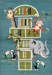 Dywan dziecięcy FD Funky Top Tom lazurowy