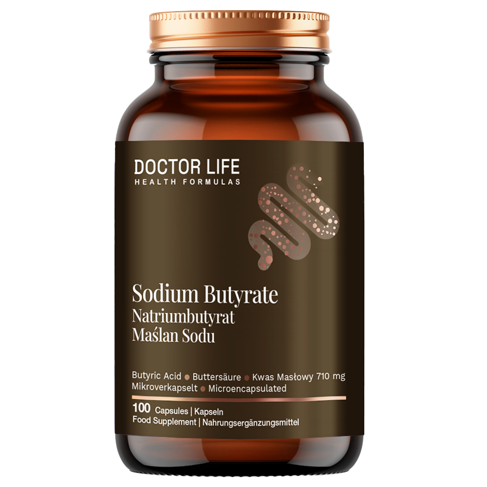 Doctor Life Maślan Sodu 1000 mg, 100 kapsułek