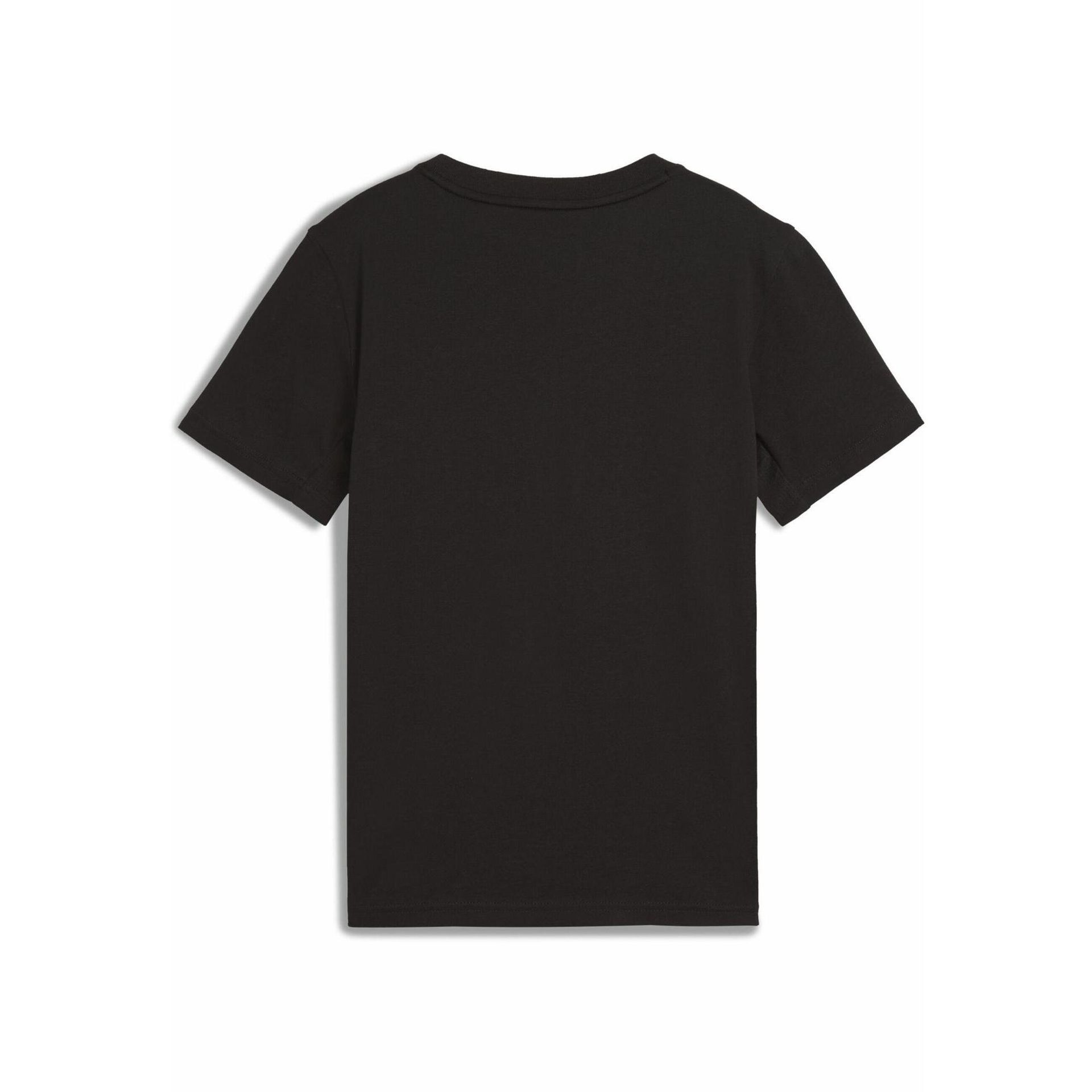 Młodzieżowa koszulka Active Sports z grafiką PUMA Black