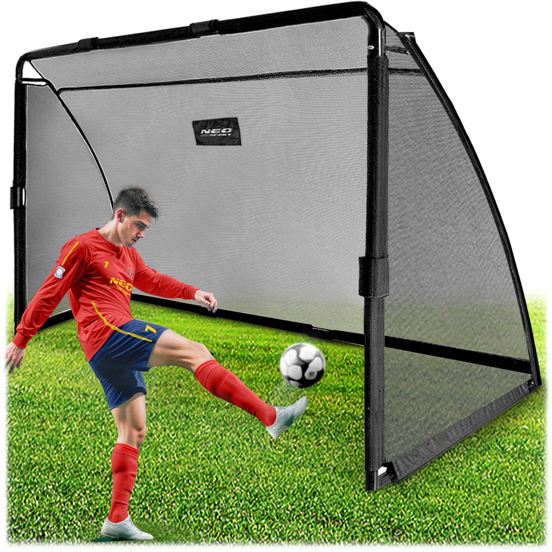 Bramka do piłki nożnej 300 x 200 x 90 cm NS-497 czarna