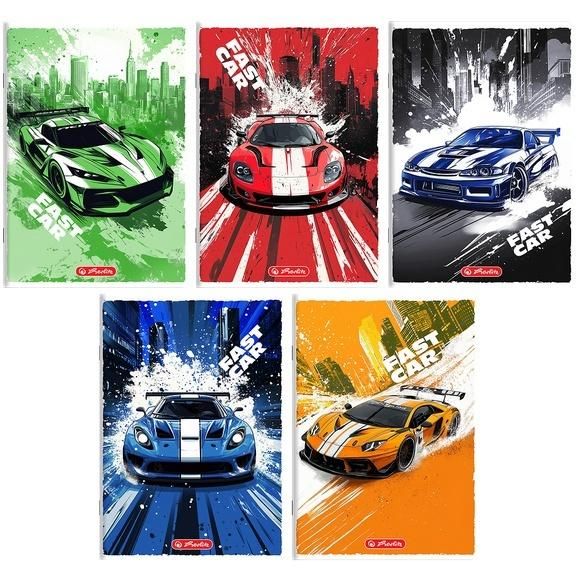 Herlitz Zeszyt A516k kratka Fast Car 70g (20szt)