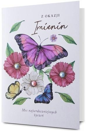 Karnet Imieniny - artykuł papierniczy