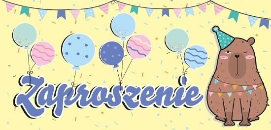 Zaproszenie - Kapibara (5szt) - artykuł papierniczy