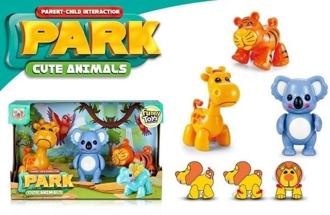 Zestaw 3 zwierząt twister - figurka