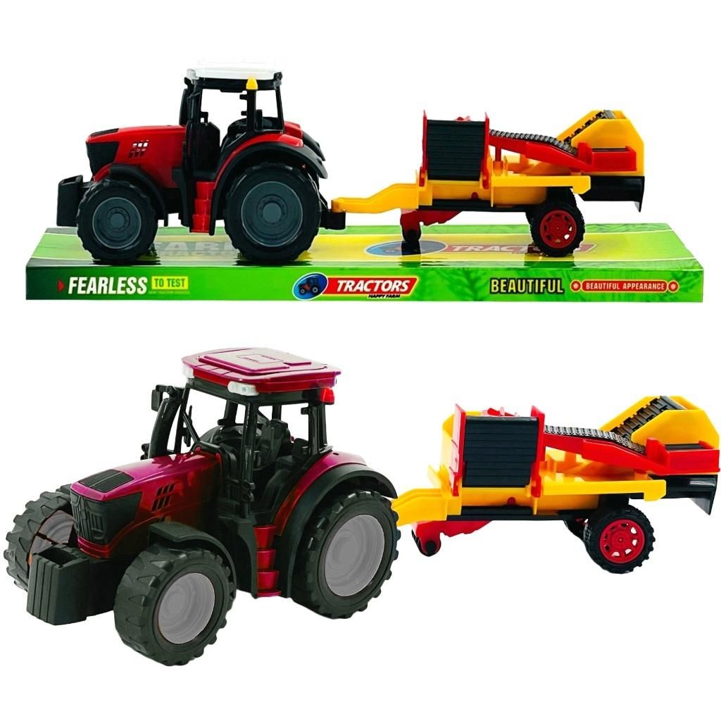 Traktor z maszyną rolniczą Trifox - model lub pojazd