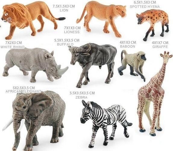Zestaw zwierząt z Afryki - figurka