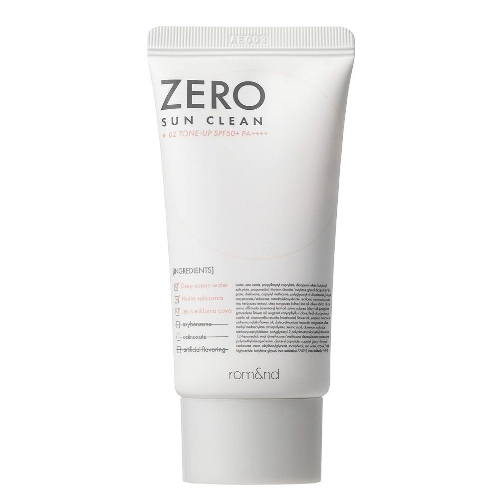 Rom&nd ROM&ND_Zero Sun Clean krem przeciwsłoneczny do twarzy SPF50+ PA++++ 02 Tone Up 50 ml