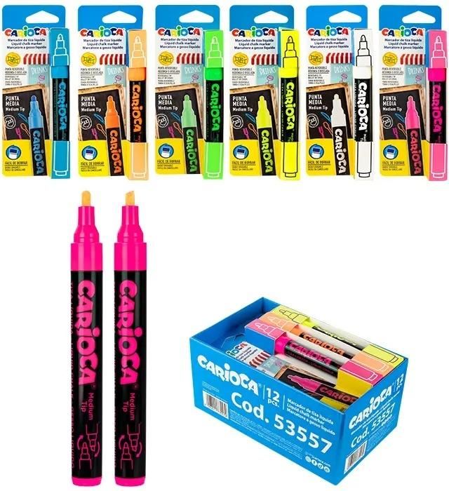 Carioca Markery kredowe mix (12szt)