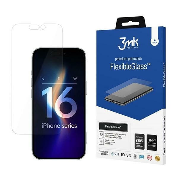 Szkło hybrydowe 3MK FlexibleGlass do Apple iPhone 16 Pro