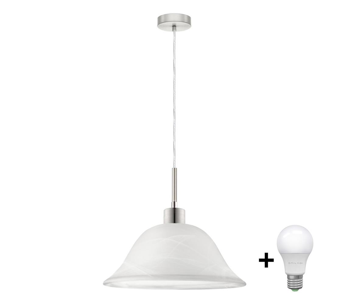 LED Żyrandol na lince 1xE27/60W/230V biały
