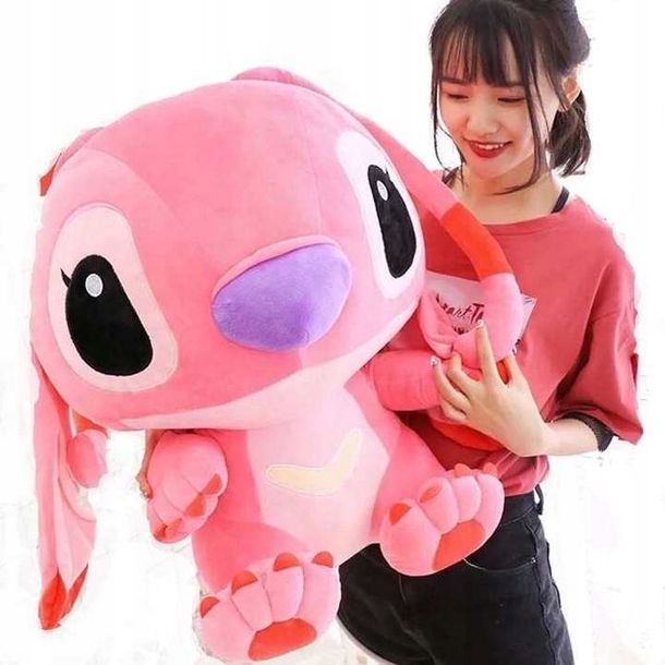 Angel Maskotka Stitch 70 cm Różowa Zabawka Lilo i Stich XXXL MEGA