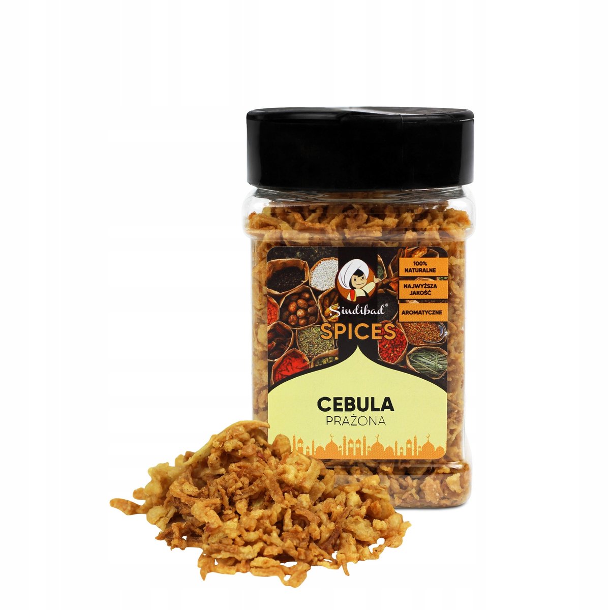 CEBULA SMAŻONA PRAŻONA 100g Sindibad CHRUPIĄCA