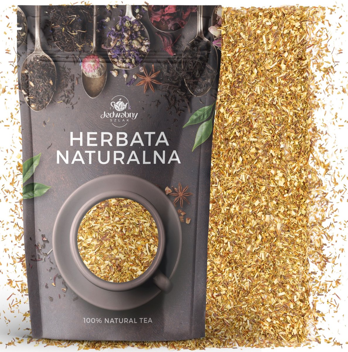 HERBATA ROOIBOS zielony GREENBOSH naturalna 100g