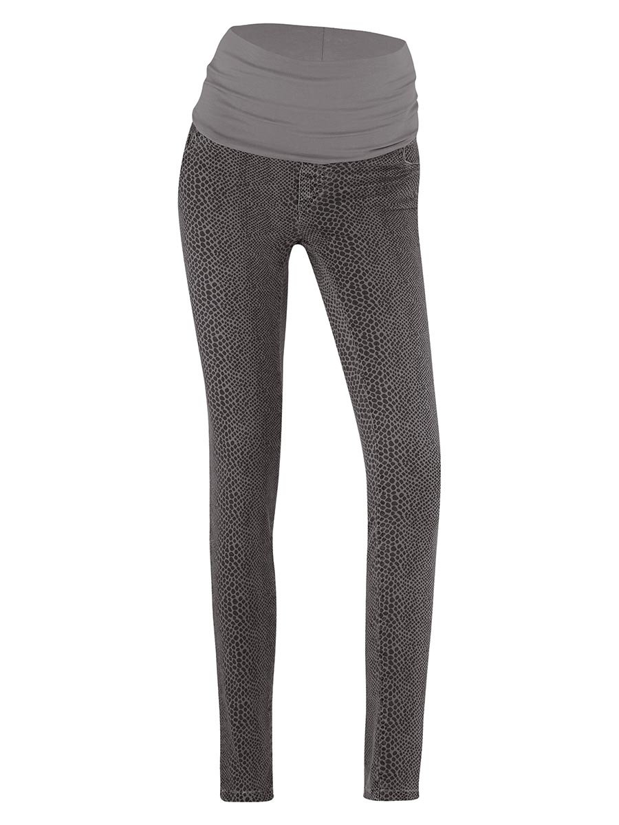 Damskie spodnie ciążowe w zwierzęcy wzór szare Bellybutton Maternity, r.32