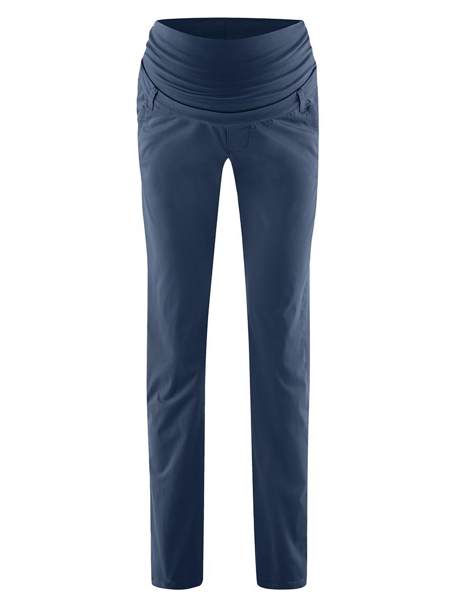 Damskie ciążowe spodnie materiałowe niebieskie Bellybutton Maternity, r.40