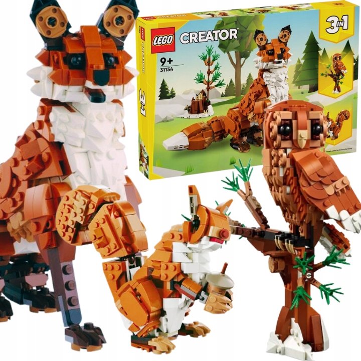 LEGO Creator 3 w 1 31154 Leśne zwierzęta: Czerwony lis KLOCKI ZESTAW +eKAT