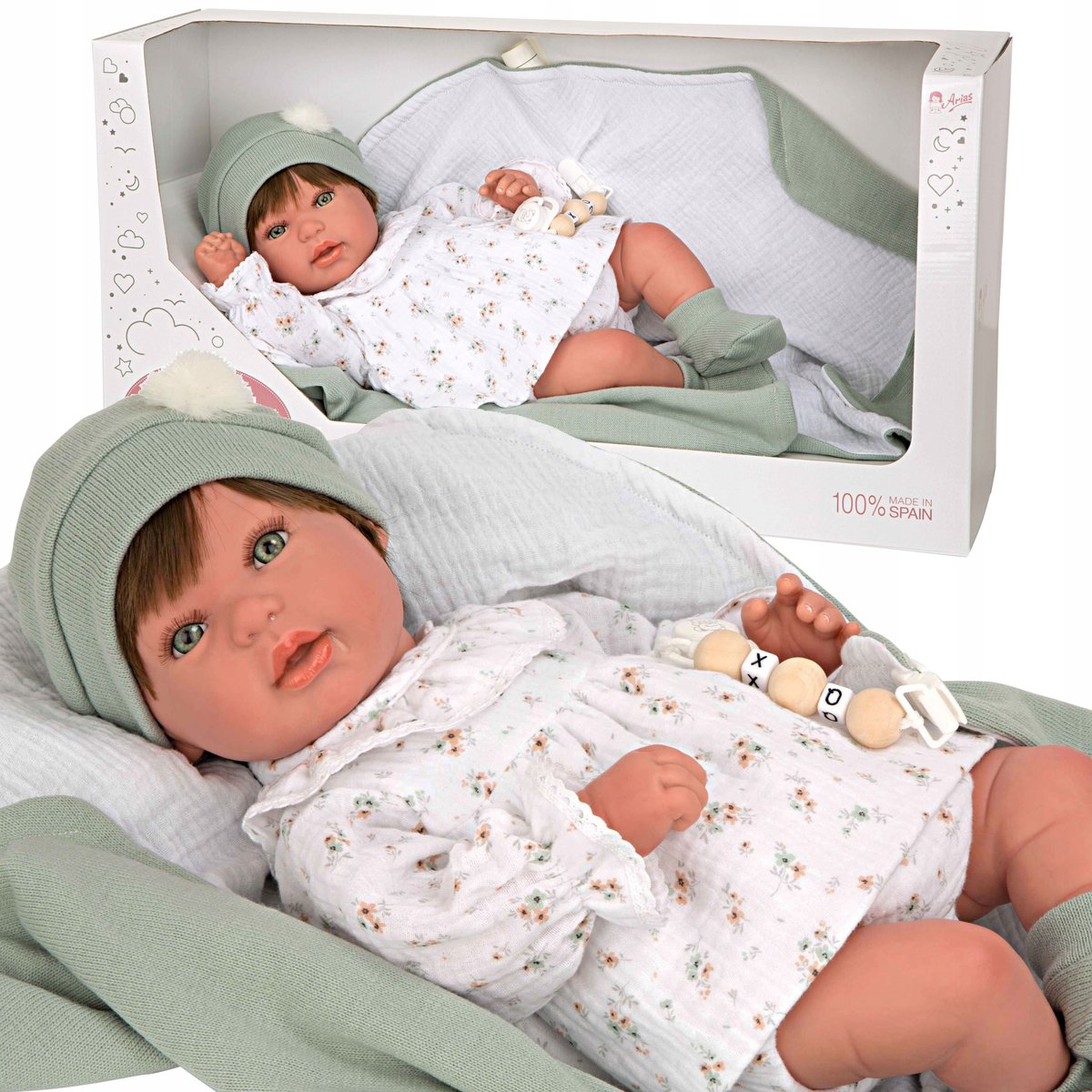 HISZPAŃSKA LALKA BOBAS MUNECAS ARIAS REBORN 98151