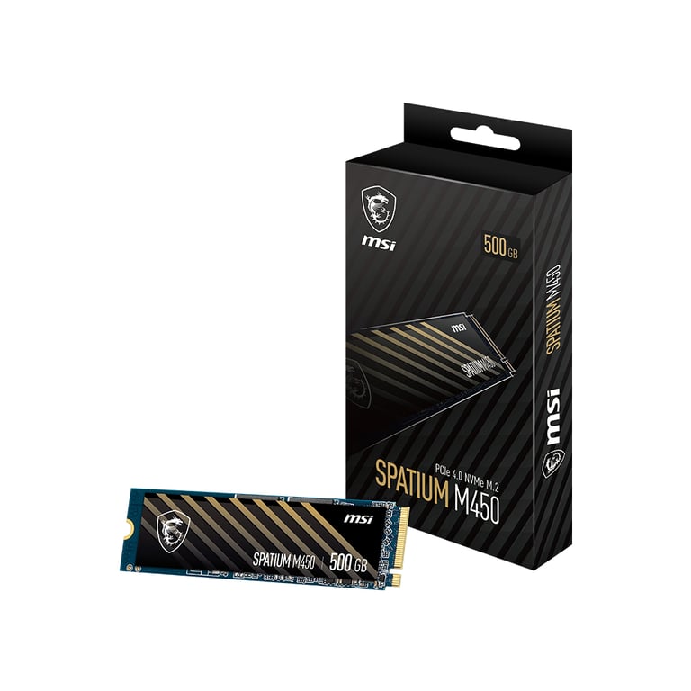 MSI Spatium M450 PCIe 4.0 NVMe M.2 500GB V1 3D NAND