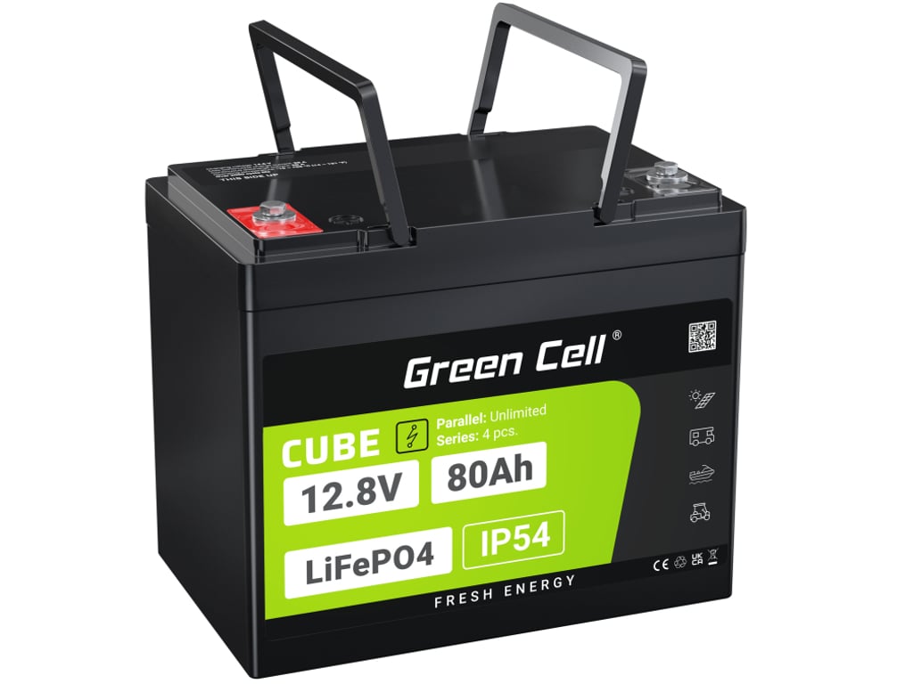 Green Cell CUBE Akumulator LiFePO4 80Ah 12V/12.8V 1024Wh
